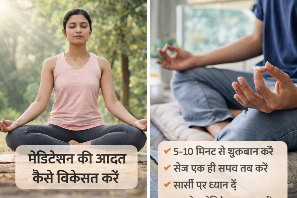 मेडिटेशन की आदत कैसे विकसित करें
