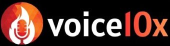 Voice10x Black Logo